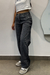 CALÇA WIDE LEG JEANS RETA DESTONADA