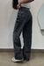 CALÇA WIDE LEG JEANS RETA DESTONADA - comprar online