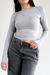 BABY TEE LUA MANGA LONGA CINZA - Epiphany Wear 