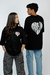 CAMISETA OVERSIZED HEART PRETA - comprar online