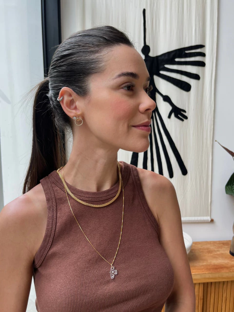 colar duplo pássaro transparente - comprar online