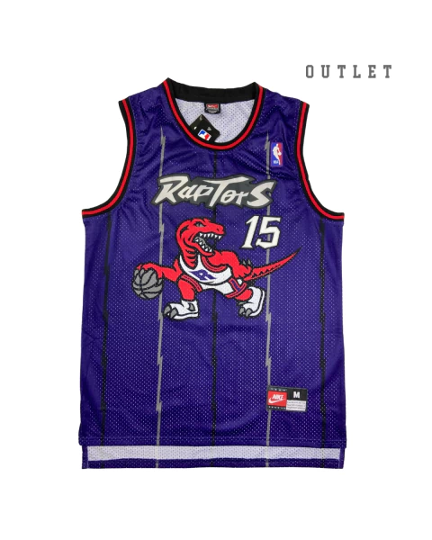 MUSCULOSA TORONTO RAPTORS AWAY GAME UNIFORM RETRO EDITION 1998/99 #15 CARTER* CON DETALLE - comprar online
