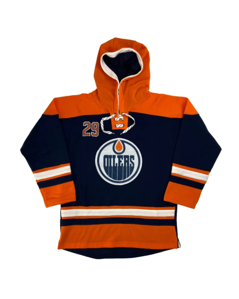 HOODIE EDMONTON OILERS REVERSE UNIFORM #29 DRAISAITL - comprar online