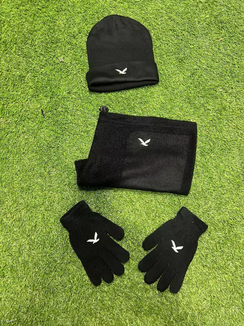 Combo GORRO+CUELLO+GUANTES negro