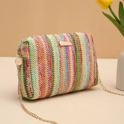 Bolsa Rattan Tricô