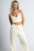 Top Cléo Cetim Off-white - comprar online
