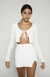Cardigan Veludo MIA Off-white - comprar online