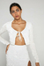 Cardigan Veludo MIA Off-white na internet