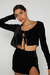 Cardigan Veludo MIA - Preto - comprar online