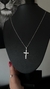 CORRENTE VENEZIANA + CRUZ QUADRADA JESUS - PRATA LEGÍTIMA 925 - comprar online