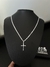 CORRENTE GRUMET ELO DUPLO 3MM 70CM + CRUZ COM JESUS - comprar online