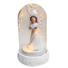 Anjo com biblia na cúpula com led 1312 - comprar online