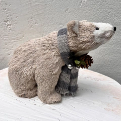 Urso Cachecol cinza CL0510 - comprar online