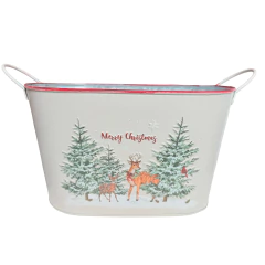 Cachepot árvore/rena com alça 18cm 1089302 - comprar online