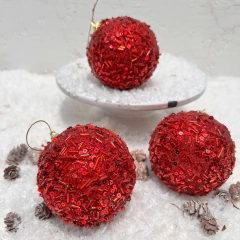 Bola HB215 Lantejoula e Canutilho 8cm