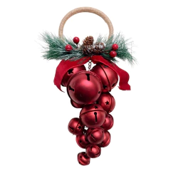 Enfeite pendurar guirlanda com guizo 25cm 1046116 - comprar online