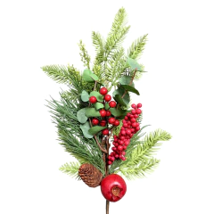 Haste Berry Natal com pinha e romã 70cm 89644001 - comprar online