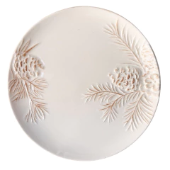 Prato sobremesa Natal com relevo MP1714 - comprar online