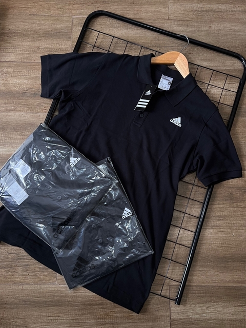 Polo Adidas Essentials - Preta