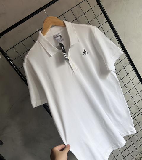 Polo Adidas Essentials - Branca