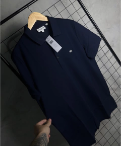 Polo Lacoste L1212 - Especial Edition Silver (Azul Marinho)