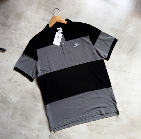 Polo Nike SportWear - Preto & Cinza