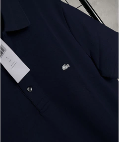 Polo Lacoste L1212 - Especial Edition Silver (Azul Marinho) na internet