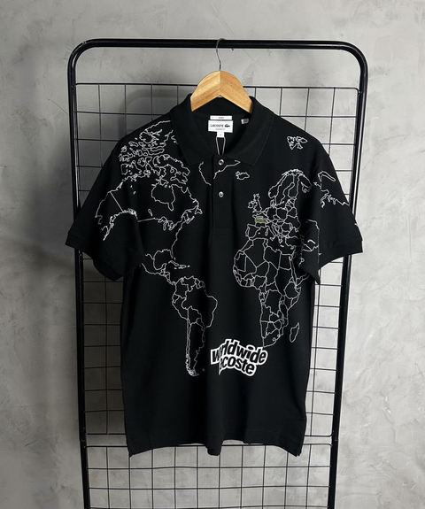 Polo Lacoste WorldWide 2024 (Preta)