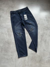 Calça - Jeans Oversized (Corte Reto) Azul Escuro - 2419224