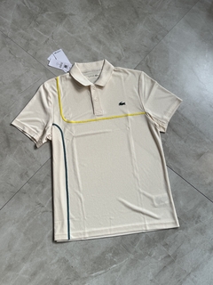 Polo Lacoste Sport - CollorBlock (Off White)