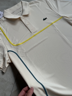 Polo Lacoste Sport - CollorBlock (Off White) - kennaistore