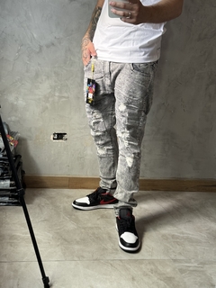 Calça Jeans Modelo Jogador - Cinza (2419393)