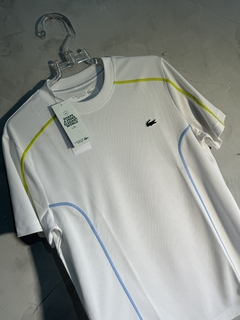 Camisa Lacoste Collor Block - Branca - comprar online
