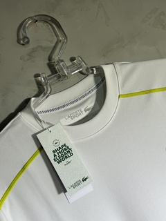 Camisa Lacoste Collor Block - Branca na internet