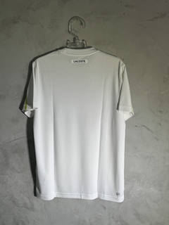Camisa Lacoste Collor Block - Branca - kennaistore