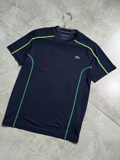 Camisa Lacoste Collor Block - Azul Marinho