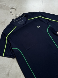 Camisa Lacoste Collor Block - Azul Marinho - comprar online