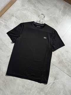 Camisa Lacoste Sport - Preta (Croco Emborrachado)