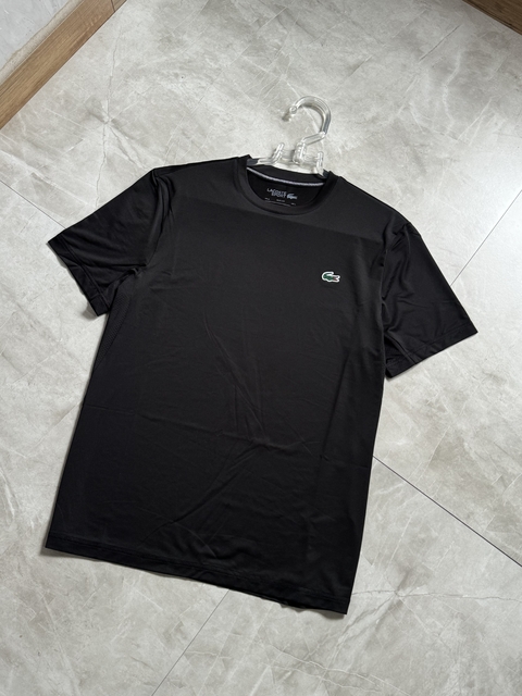 Camisa Lacoste Sport - Preta (Croco Emborrachado)