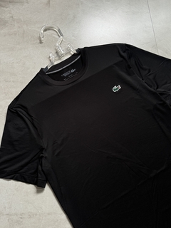 Camisa Lacoste Sport - Preta (Croco Emborrachado) - comprar online