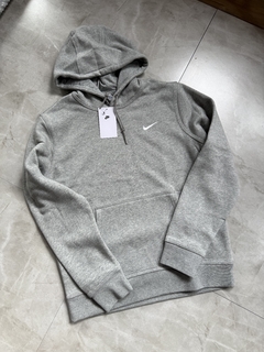 Moletom Nike Mini Swoosh - Cinza (Canguru)