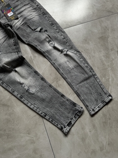Calça Jeans - Mescla Cinza (Modelo Jogador) na internet