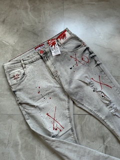 Calça Jeans Modelo Jogador - Cinza XxxRed - comprar online
