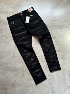 Calça Jeans Modelo Jogador - Black Blend White