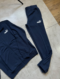 Conjunto Puma - Clean Sweat (Moletom) - Azul Marinho na internet