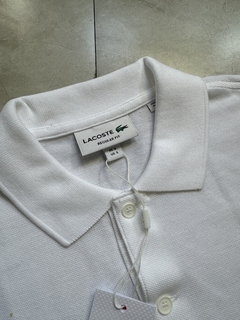 Polo Lacoste Paris - Branca e Azul na internet