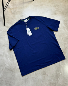 Camisa Lacoste Big Croco - (Azul Royal)