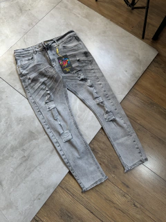 Calça Jeans - Cinza com Rasgos (Jogador) 2419321