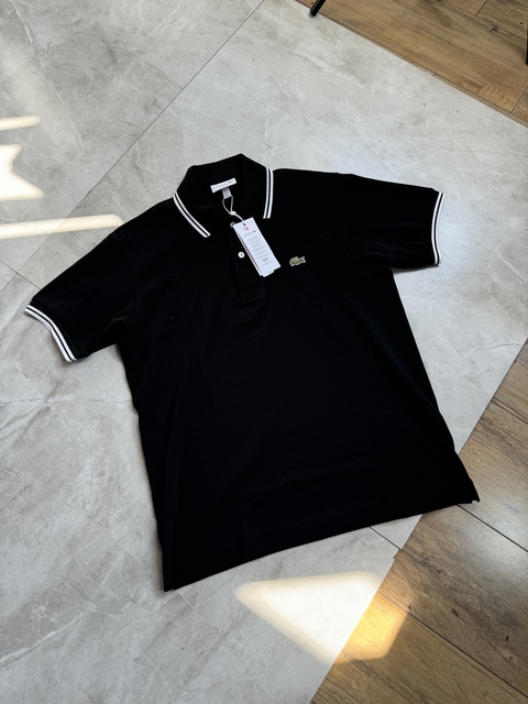 New Polo Lacoste - Preta Casual