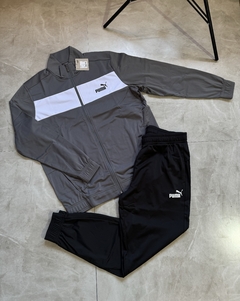 Agasalho Puma - Poly Suit - Cinza e Preto